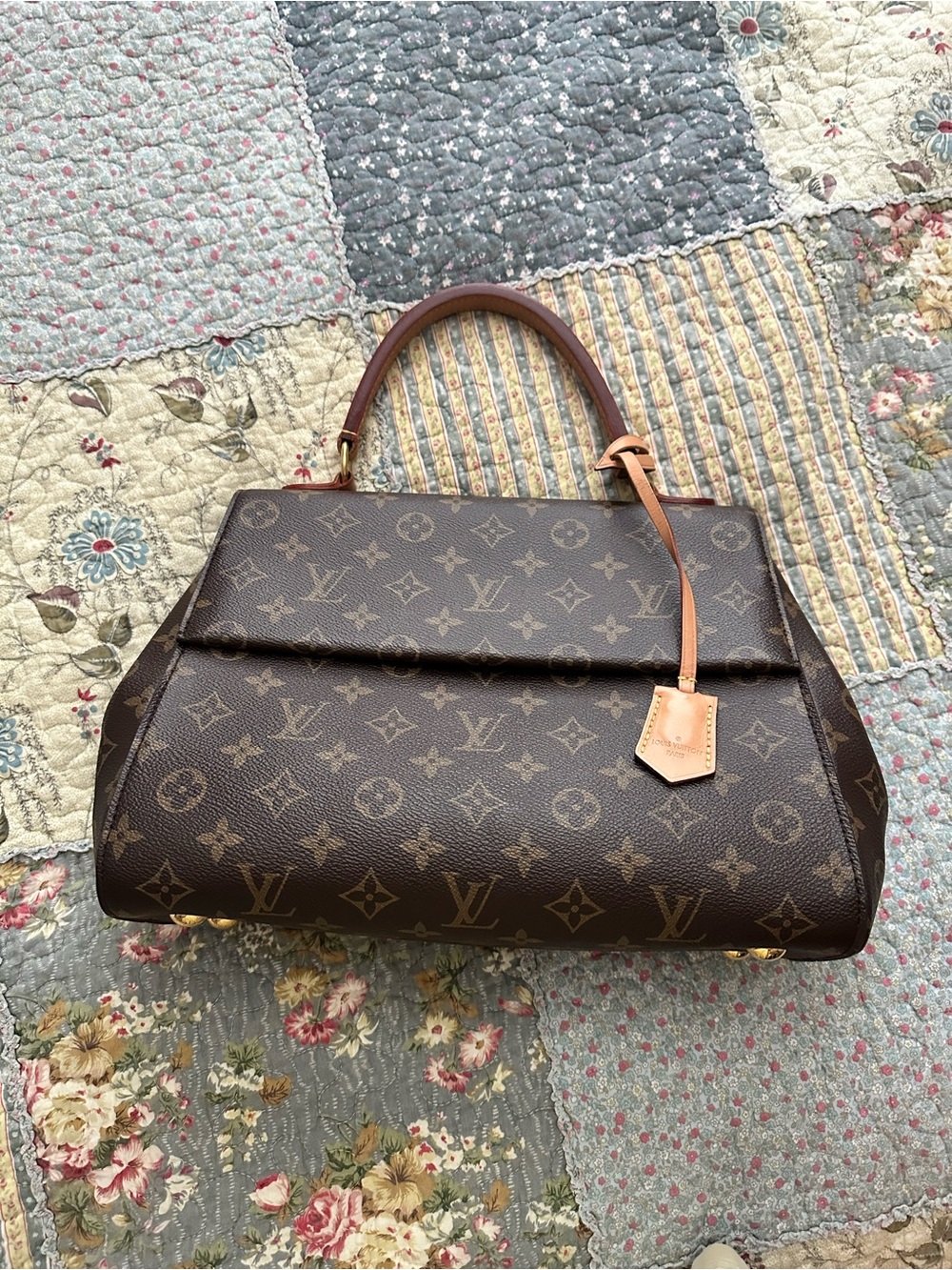 Louis Vuitton Brown Monogram Canvas Satchel with Vachetta Tag